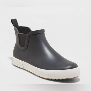 Black Ankle Rain Boots